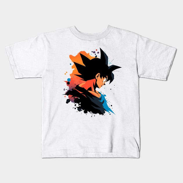 goku Kids T-Shirt by skatermoment